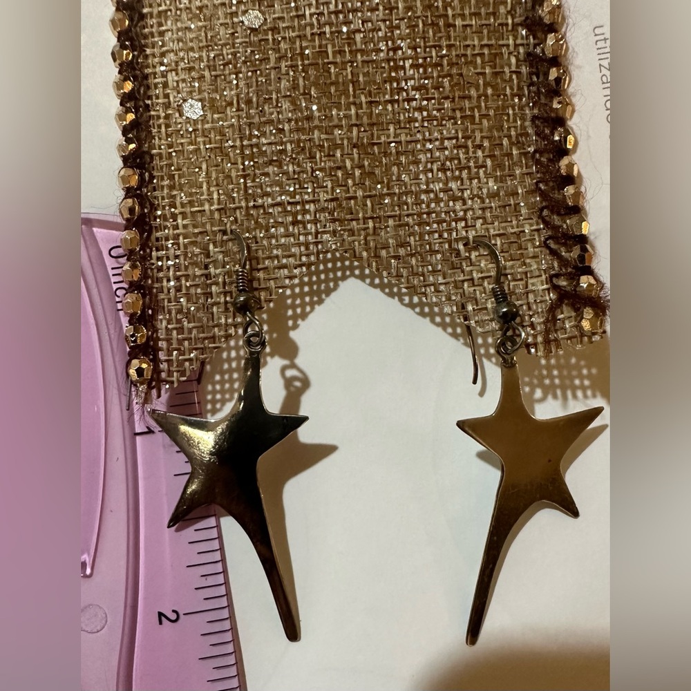 Sterling Silver Star Earring - image 3